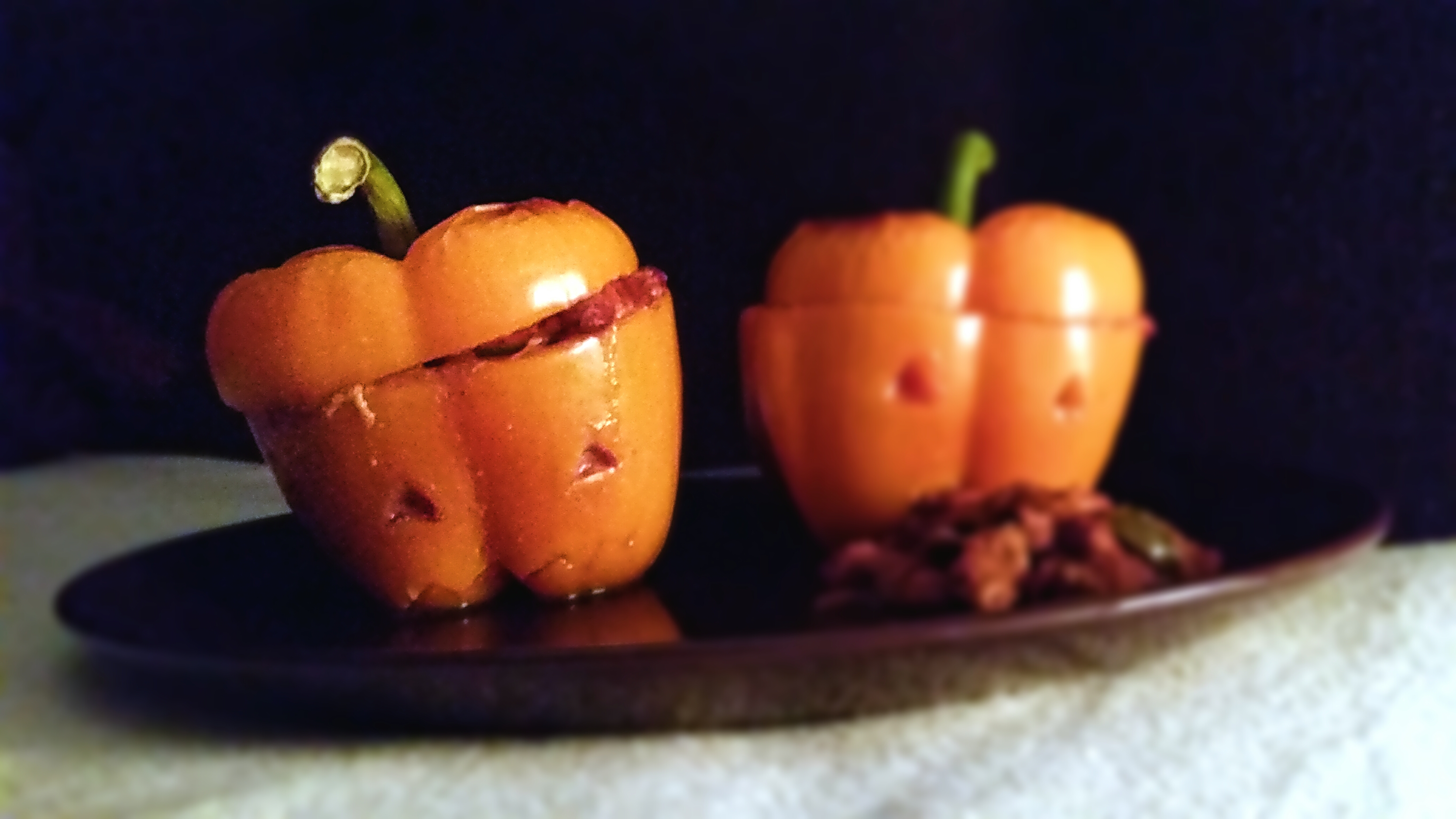 Halloween Gevulde Paprika's